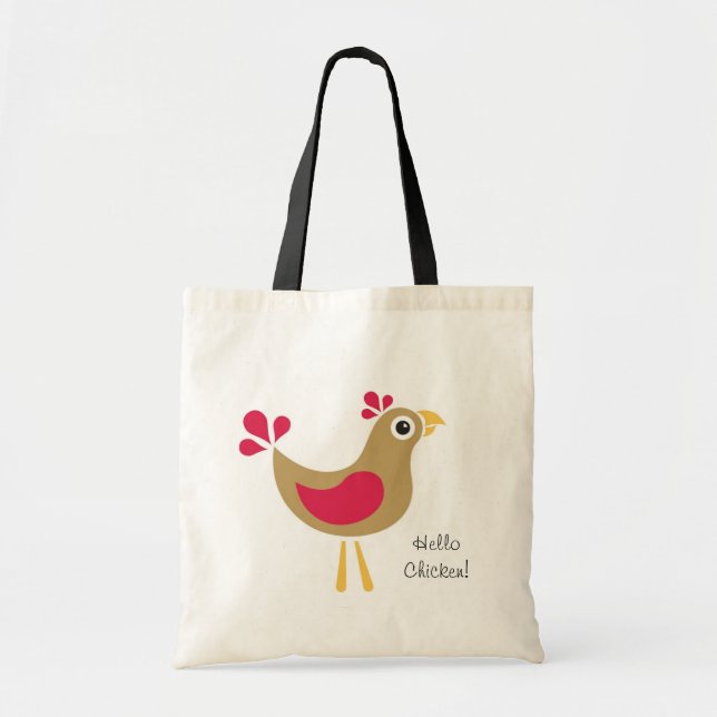 Bonjour poulet ! Sac fourre-tout (Devant)