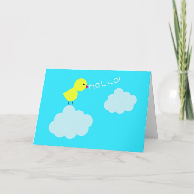 Bonjour poussin ! Carte de voeux (Devant)