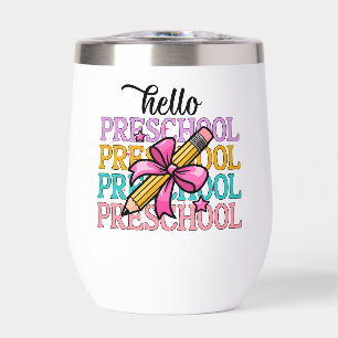 Bonjour Préscolaire coloré de l'école coloré crayo