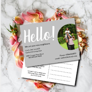 Bonjour rencontrer les voisins carte postale