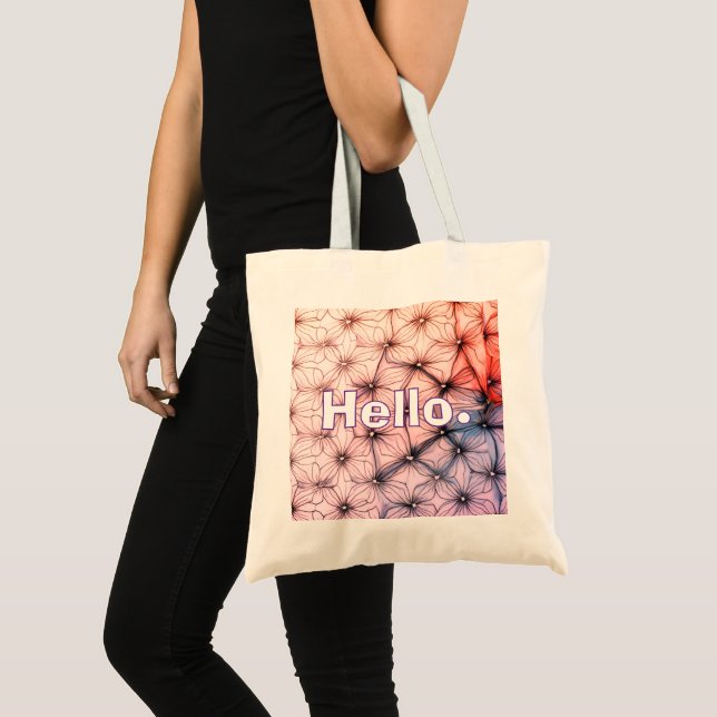 Bonjour . Sac fourre-tout Motif moderne (Devant (produit))