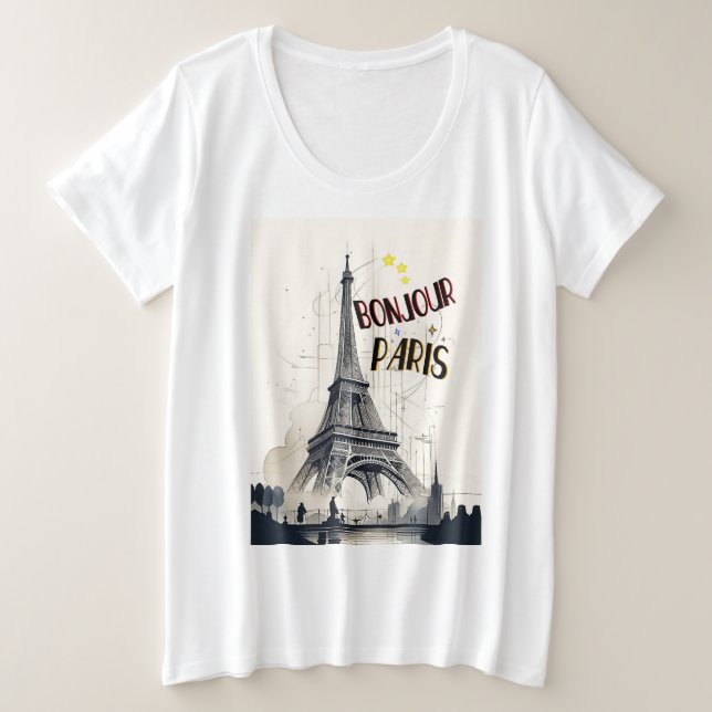 Bonjour Skyline Marathon Paris (Design devant)