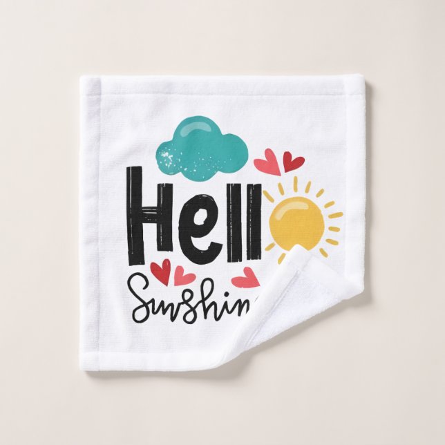 Bonjour soleil (Gant de toilette)
