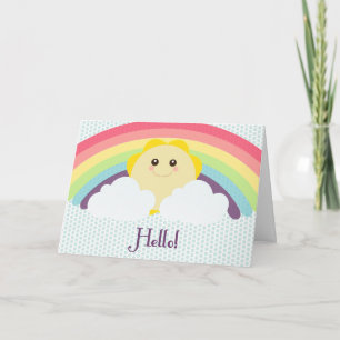 Bonjour soleil ! Carte de voeux