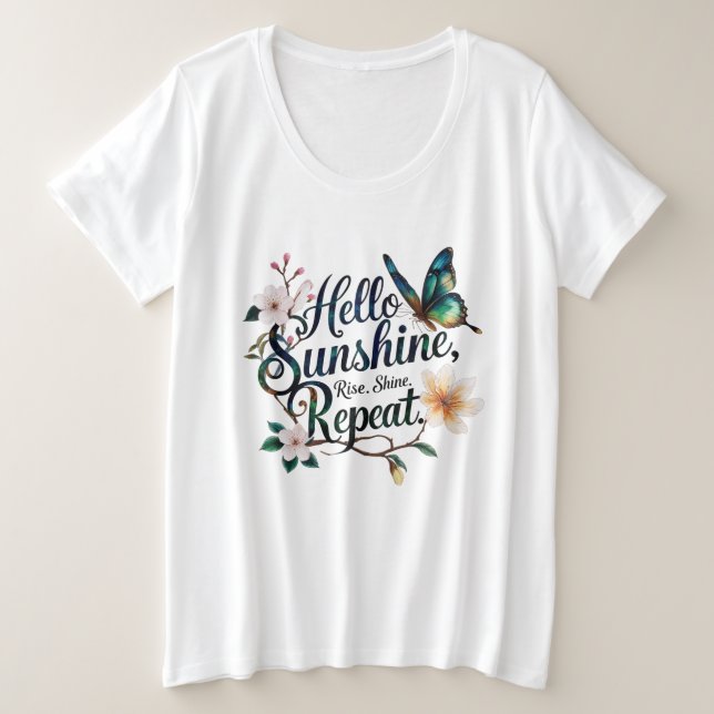 Bonjour Soleil – Fleurissez doucement. Levez-vous. (Design devant)