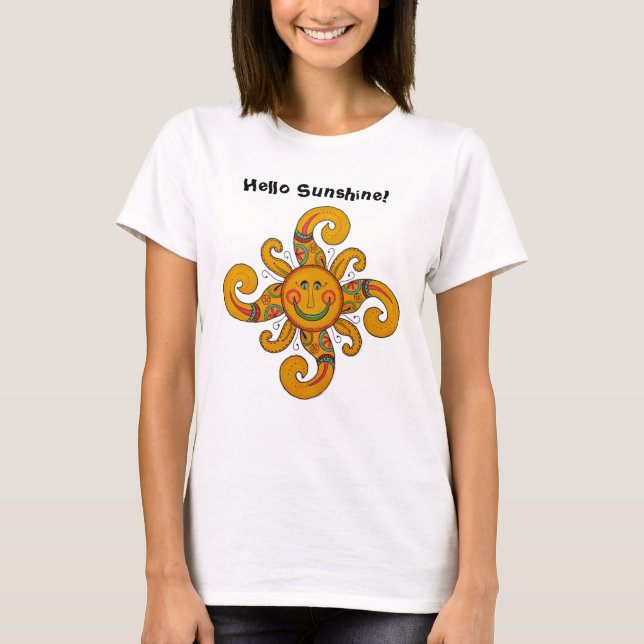"Bonjour soleil !" T-shirt (Devant)