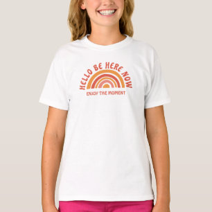 bonjour soyez ici maintenant t-shirt enfants