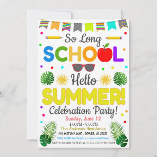 Bonjour Summer Party Invitation