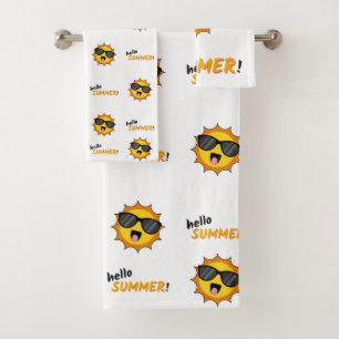 Bonjour Summer Sun avec lunettes de soleil