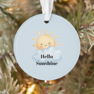 Bonjour Sunshine Jaune Soleil Nuage Joyeux Noël