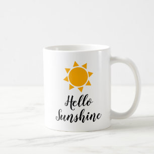 Bonjour Sunshine mignonne vibes d'été tasse de caf