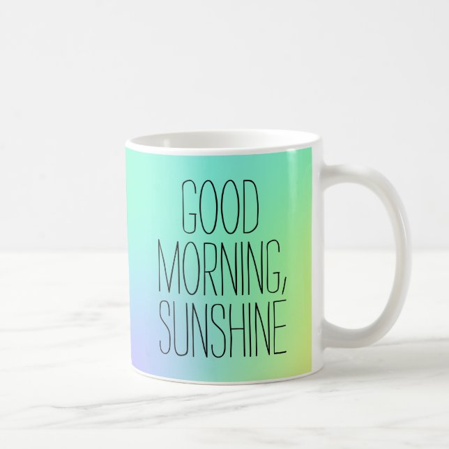 Bonjour, Sunshine Mug Colorée (Droite)