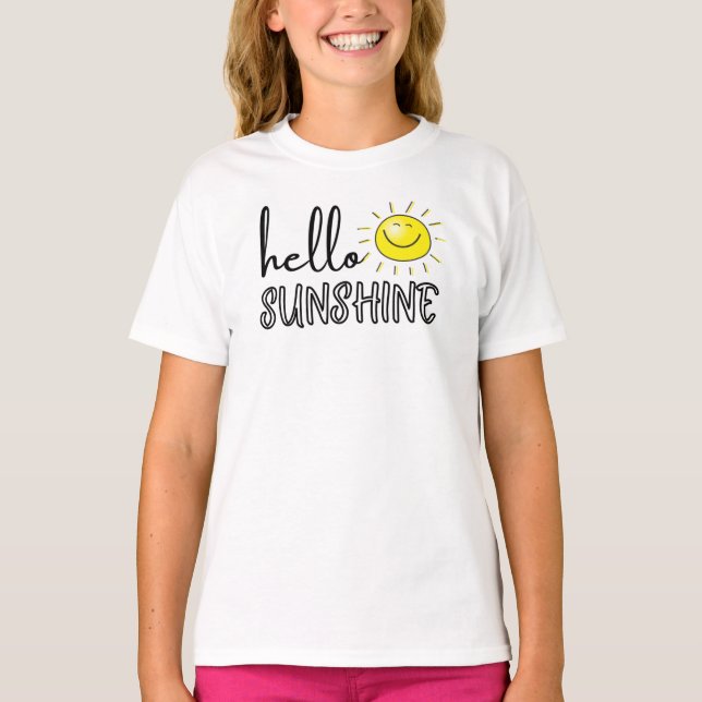 Bonjour Sunshine Spring T-shirt été (Devant)