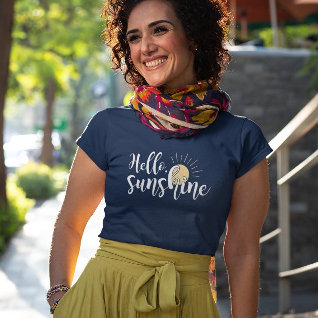 Bonjour Sunshine Starburst T-Shirt (Créateur téléchargé)