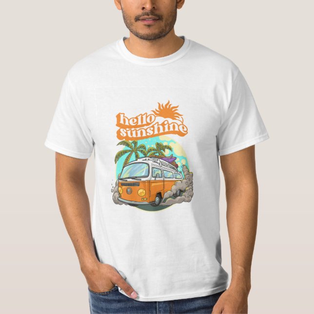 Bonjour Sunshine T-Shirt - Brighez votre journée a (Devant)