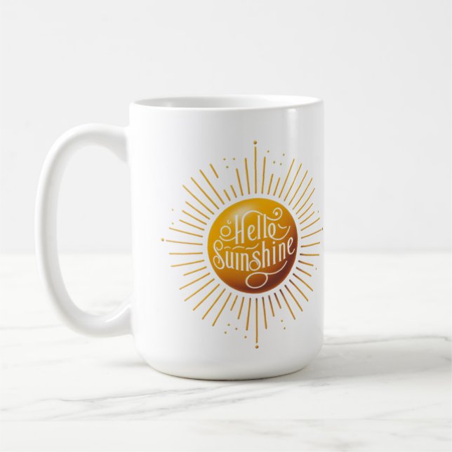 Bonjour Sunshine tasse à café, tasse isolante (Gauche)