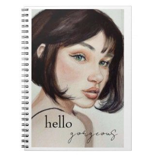 Bonjour Superbe aquarelle Carnet fille