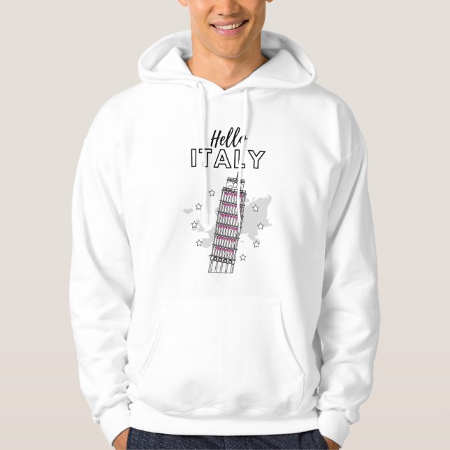 Bonjour Sweat - shirt à capuche Italie (Devant)