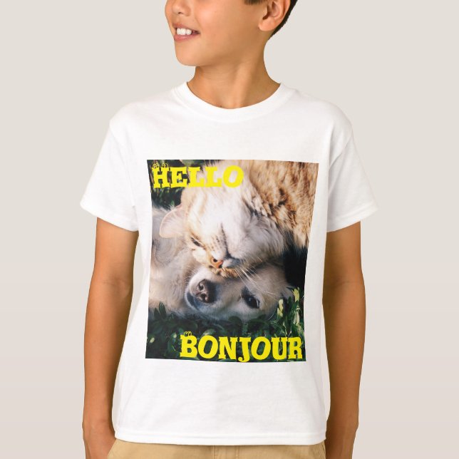 Bonjour, T-shirt de T-Contes de Bonjour (Devant)