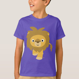 Bonjour ! T-shirt Enfants Lion Cartoon Cute