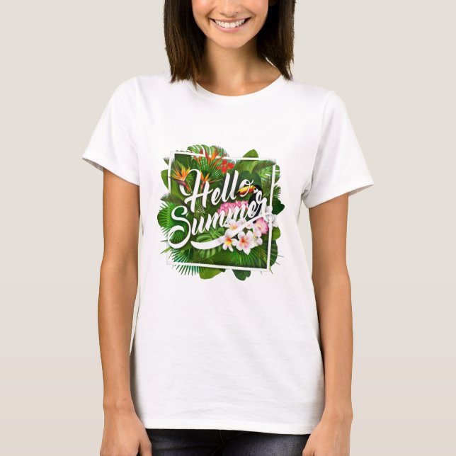 Bonjour T-shirt été (Devant)