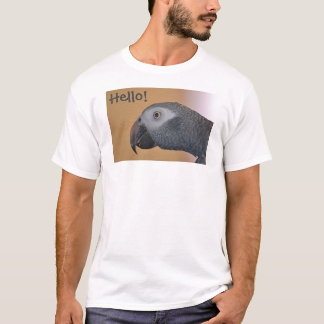 Bonjour T-shirt perroquet (Devant)