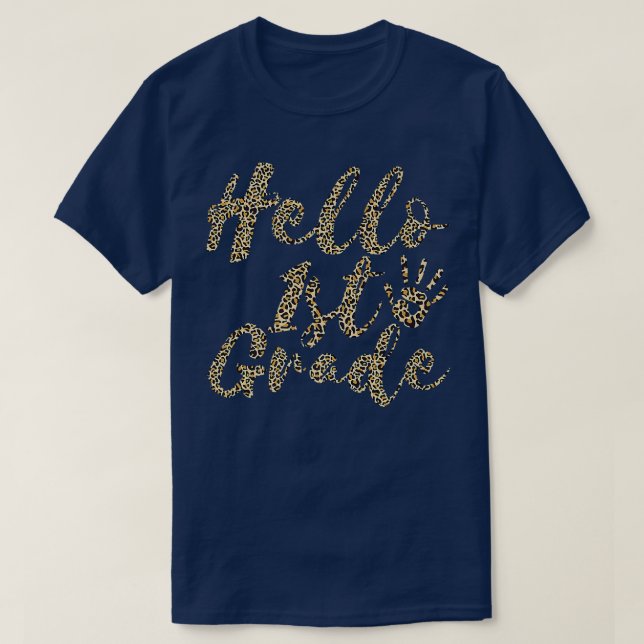 Bonjour Tshirt de première année Retour à l'école  (Design devant)