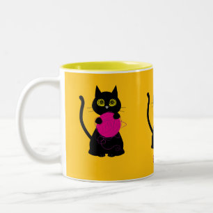 Bonkers ! Mug - Tricot + Kitty 🧶 🐈 ⬛