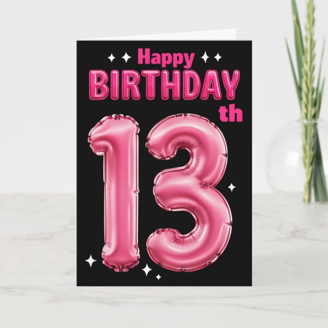 Bonne 13e carte d'anniversaire (Devant)