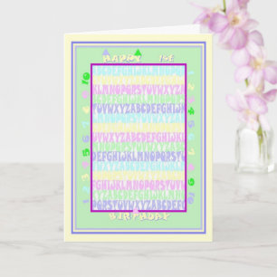 Bonne 1ère carte d'anniversaire