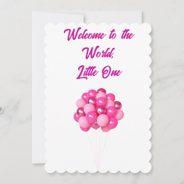 Bonne 1ère carte d'anniversaire (Devant)
