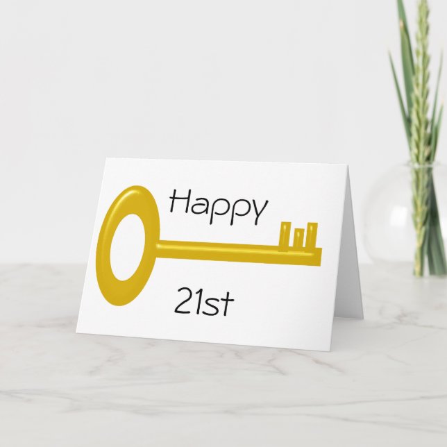 Bonne 21e carte d'anniversaire (Devant)