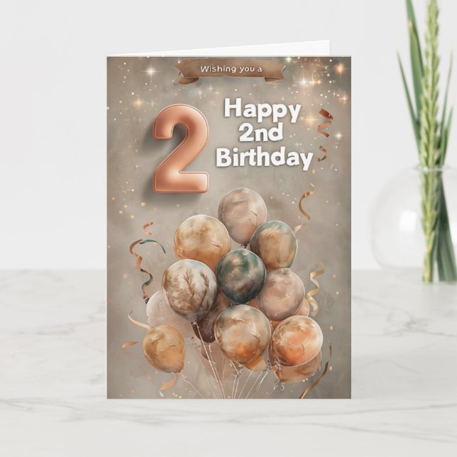Bonne 2e carte d'anniversaire (Devant)