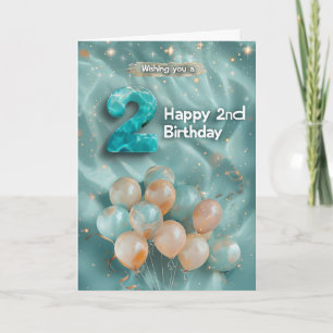 Bonne 2e carte d'anniversaire