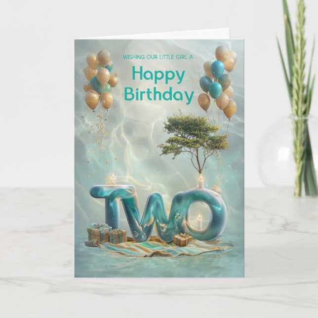 Bonne 2e carte d'anniversaire (Devant)