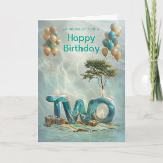 Bonne 2e carte d'anniversaire