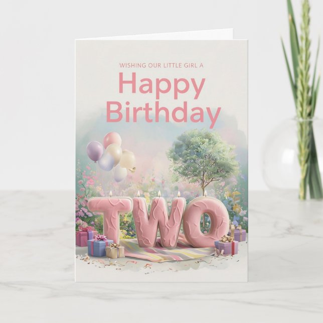 Bonne 2e carte d'anniversaire (Devant)
