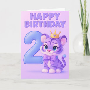 Bonne 2e carte d'anniversaire