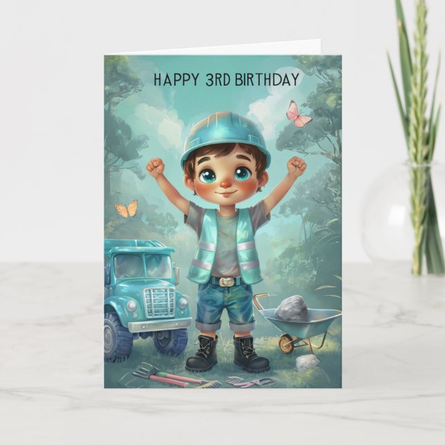 Bonne 3e carte d'anniversaire (Devant)