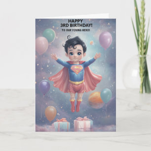 Bonne 3e carte d'anniversaire