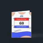 Bonne 60e carte d'anniversaire pour un coureur<br><div class="desc">Envoyer 50e anniversaire souhaite à ce coureur spécial, quelle que soit la distance qu'ils courent, marathons, demi-marathons, 10 miles, 10km ou 5km de distance des pistes ou des sprints! Ou il suffit de modifier les messages pour quelqu'un qui est la couleur préférée est le blanc! Le gilet de course avec...</div>
