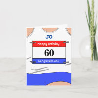 Bonne 60e carte d'anniversaire pour un coureur