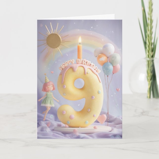 Bonne 9e carte d'anniversaire (Devant)