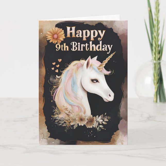 Bonne 9e carte d'anniversaire (Devant)
