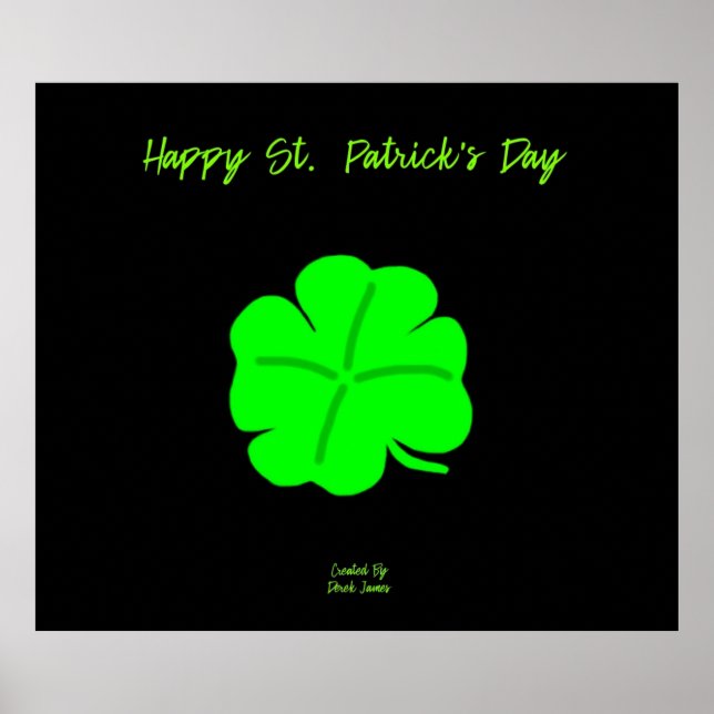 Bonne affiche de la Saint Patrick (Devant)