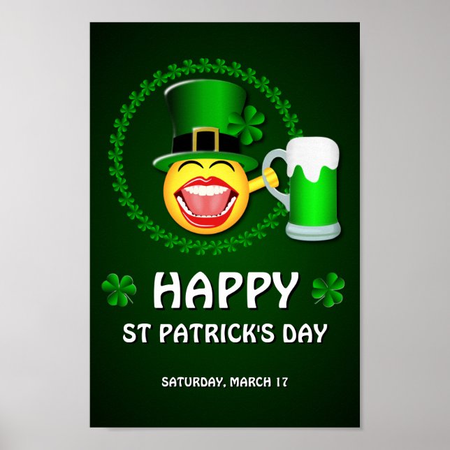 Bonne affiche de la Saint Patrick (Devant)