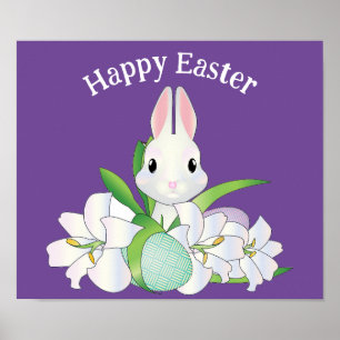 Bonne affiche de lapin de Pâques