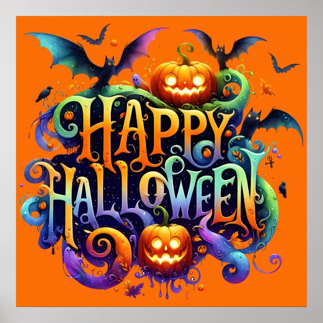 Bonne affiche d'Halloween (Devant)