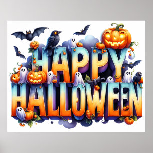 Bonne affiche d'Halloween