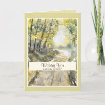 Bonne amélioration bientôt Carte de récupération r